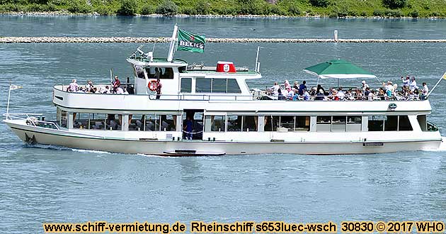 Rheinschiff s653luec-wsch Rheinschifffahrt bei Rdesheim, Bingen, Ingelheim-Freiweinheim, Eltville, Wiesbaden, Mainz, Rsselsheim, Frankfurt am Main.